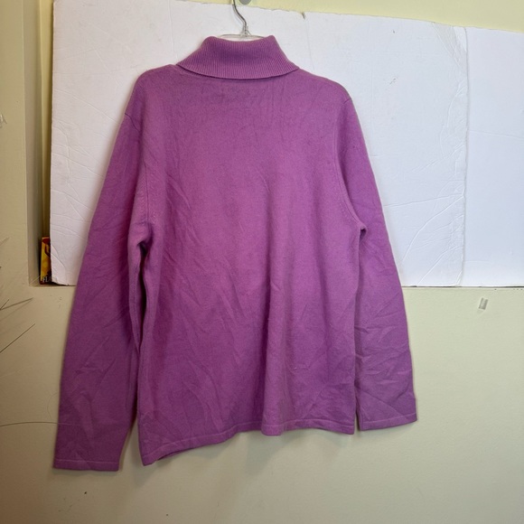 Charter Club Vintage Cashmere Turtleneck Sweater Pullover Top Soft Minimalist L - Picture 4 of 13